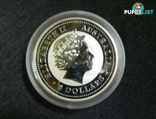 2006 Perth Mint 5oz Silver Lunar Year of the Dog Coloured Coin