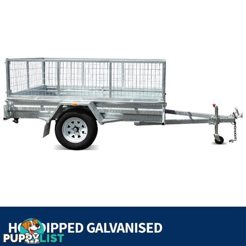 New 8x5 Full Welded Galvanised Box Trailer 