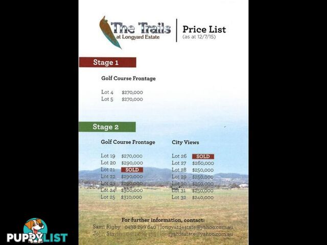 Lot 32/'The Trail Rodeo Drive TAMWORTH NSW 2340