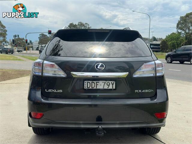 2009 LEXUS RX450H SPORTSLUXURY GYL15R 4D WAGON