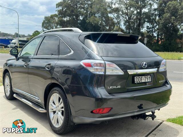 2009 LEXUS RX450H SPORTSLUXURY GYL15R 4D WAGON