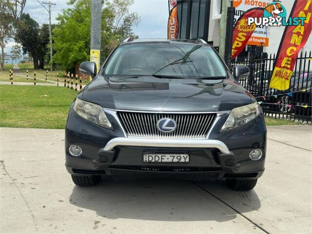 2009 LEXUS RX450H SPORTSLUXURY GYL15R 4D WAGON