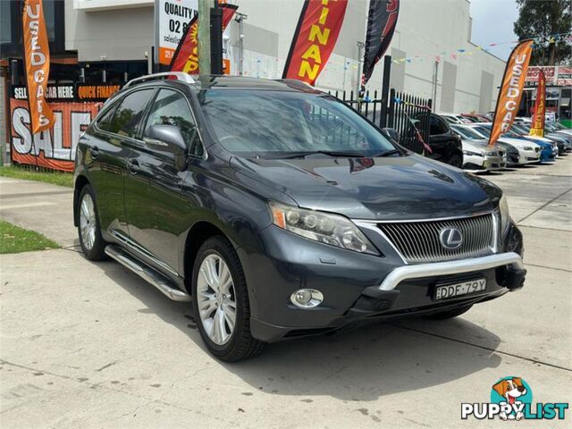 2009 LEXUS RX450H SPORTSLUXURY GYL15R 4D WAGON