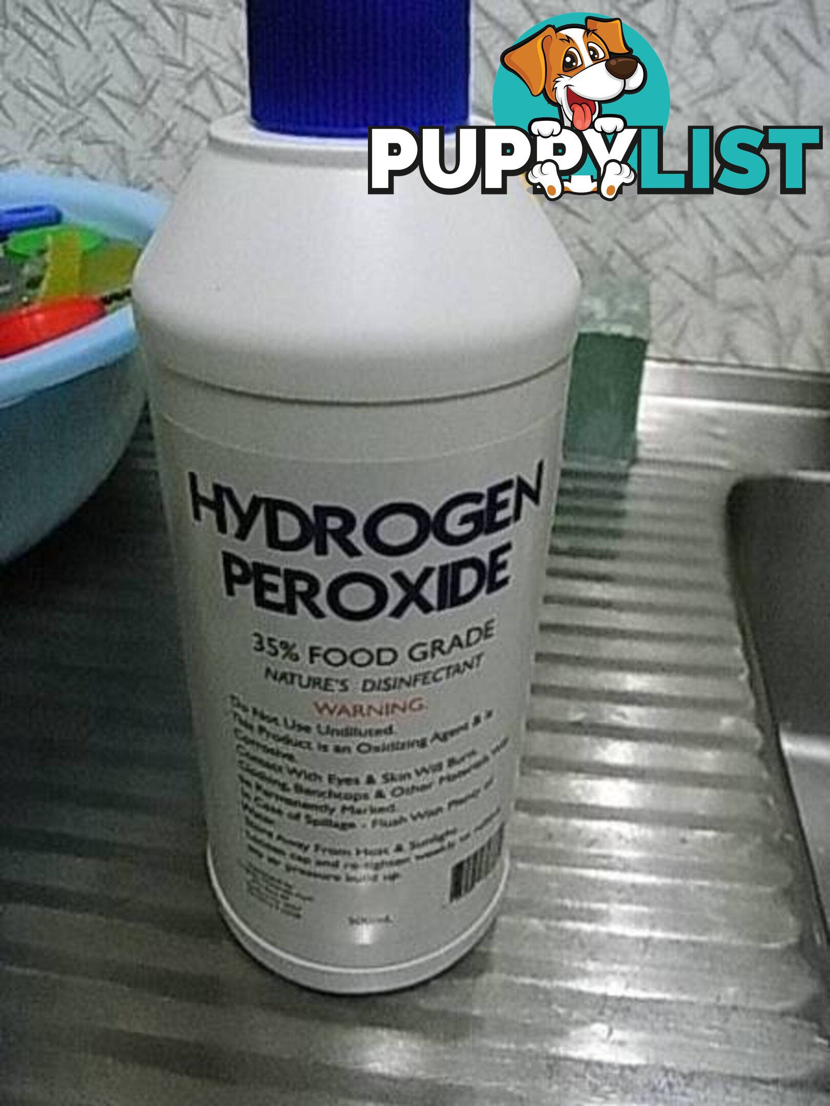 35% FOOD GRADE HYDROGEN PEROXIDE NATURES DISINFECTANT PICKUP CL