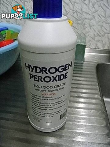 35% FOOD GRADE HYDROGEN PEROXIDE NATURES DISINFECTANT PICKUP CL