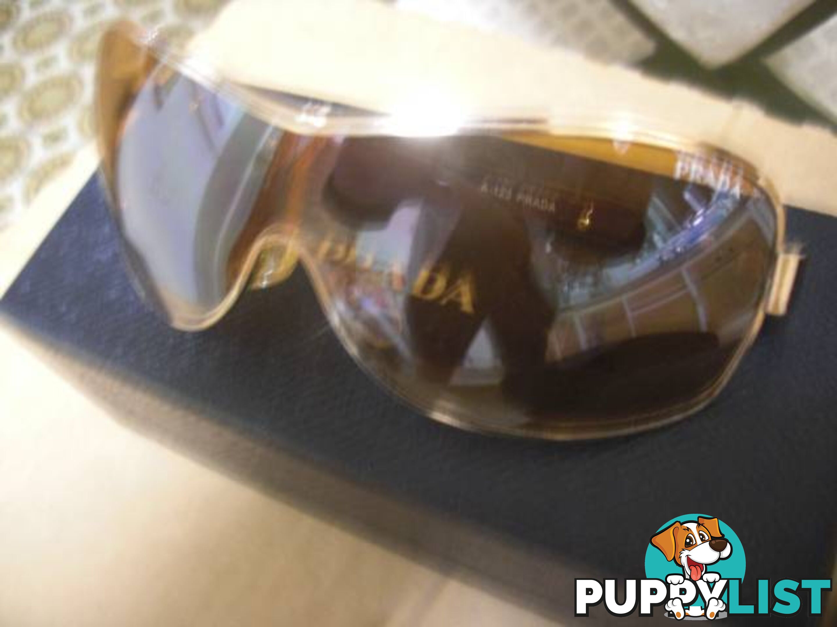 *PRADA SUNGLESSES GOLD FRAMES AND LENS PICKUP OR POSTAGE 9.99