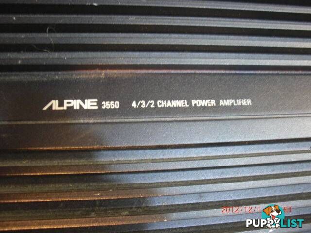 Alpine 3550 Amp Amplifier Bridgeable output PICKUP OR POSTAGE