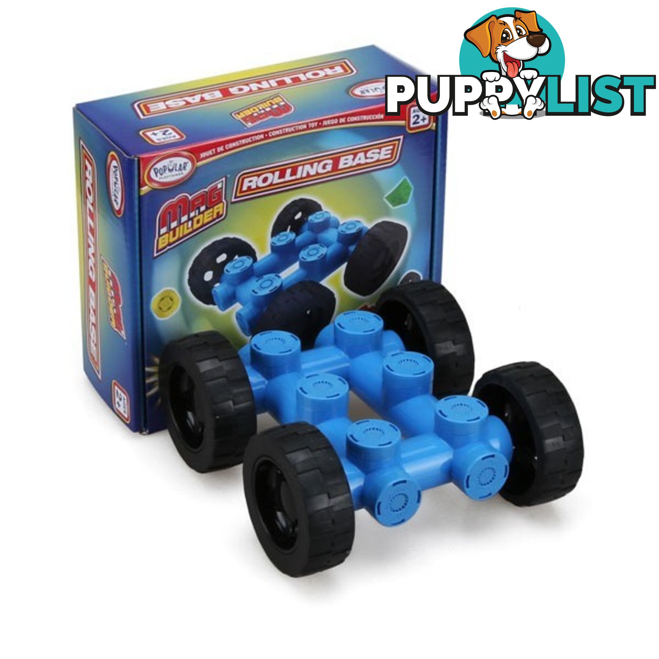 Magbuilder Rolling Base - Popular Playthings - 755828183045