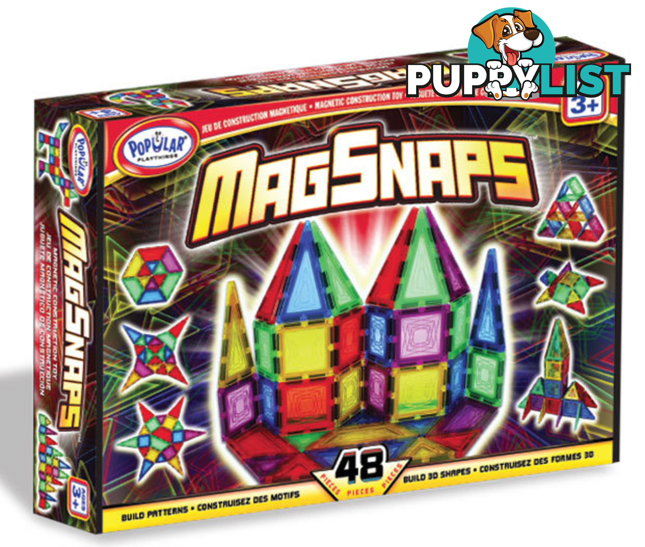 Magsnaps 48 Piece - Popular Playthings - 755828180105