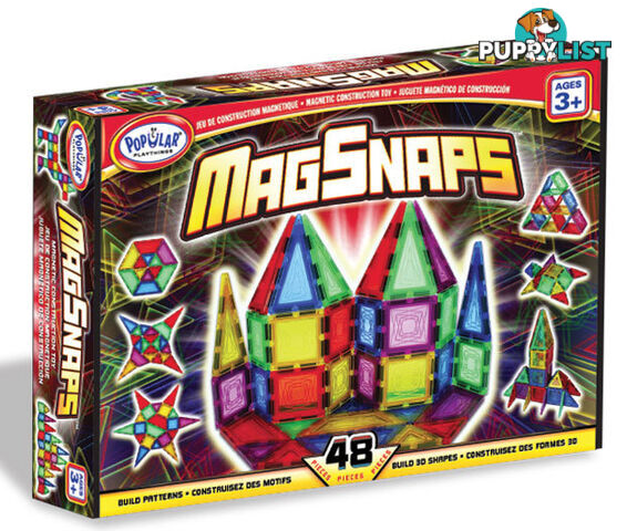 Magsnaps 48 Piece - Popular Playthings - 755828180105