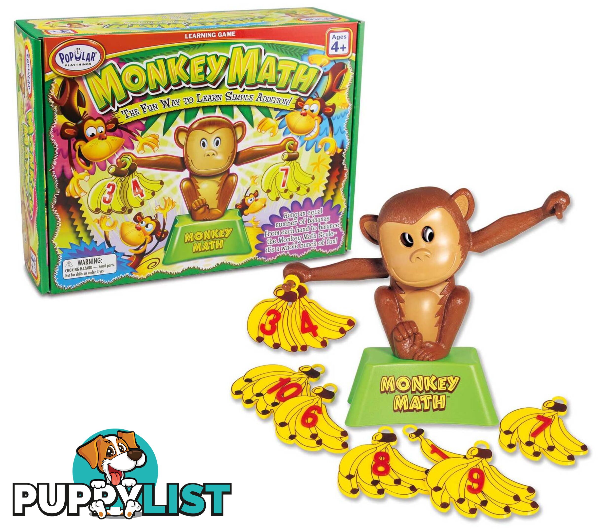 Monkey Math - Popular Playthings - 755828501016