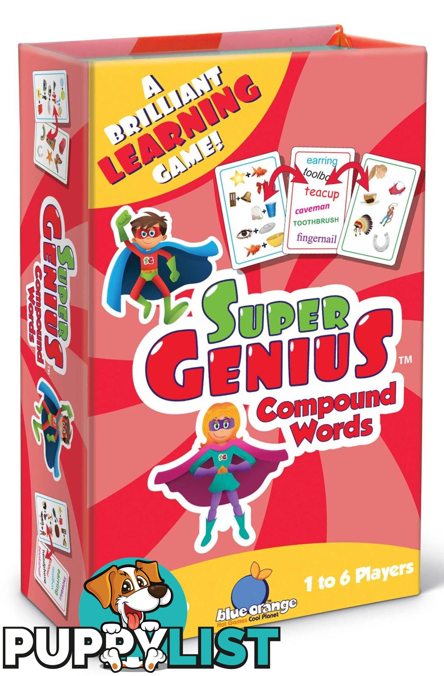 Super Genius - Compound Words - Blue Orange Games - 803979013107