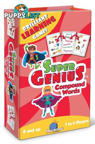 Super Genius - Compound Words - Blue Orange Games - 803979013107