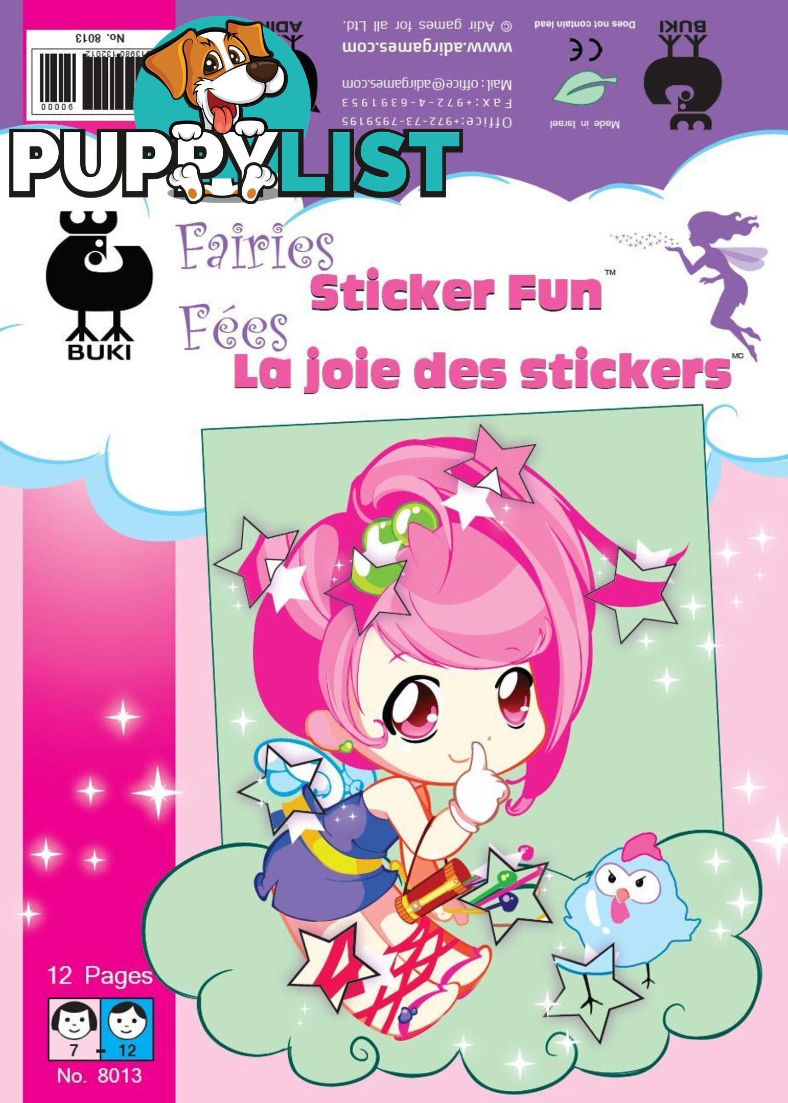 Buki Fairies - Sticker Fun - Buki Toys