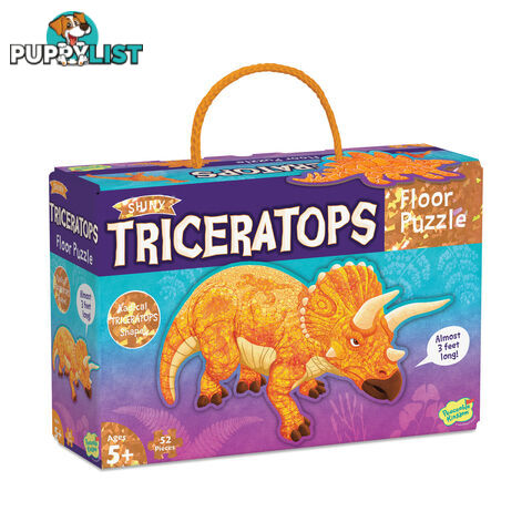 Floor Puzzle - Triceratops Shiny - Peaceable Kingdom