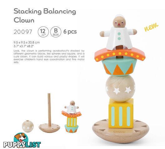 Stacking Balancing Clown - Classic World