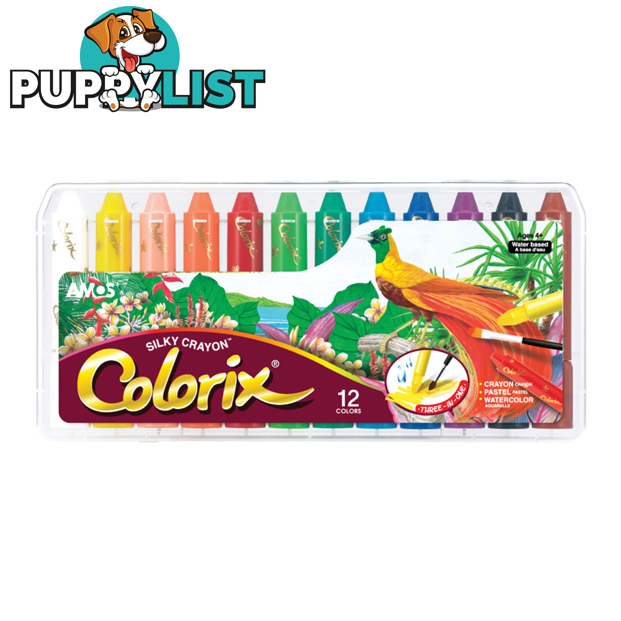 Colorix Crayons 12 pack Gift Case - Amos - 8802946502127