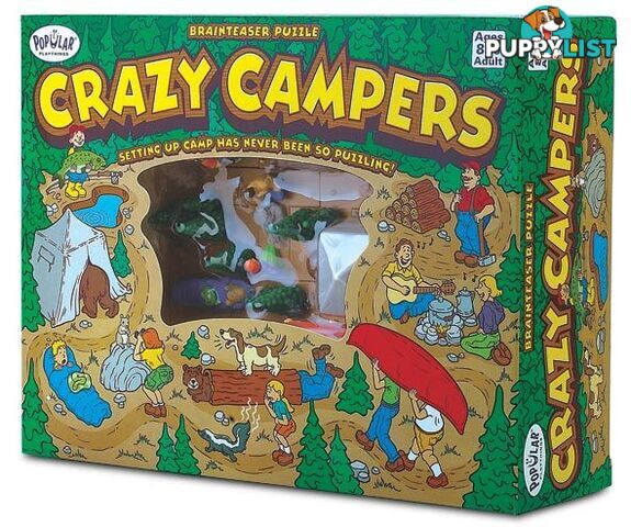 Crazy Campers - Logic Game - Popular Playthings - 755828702116