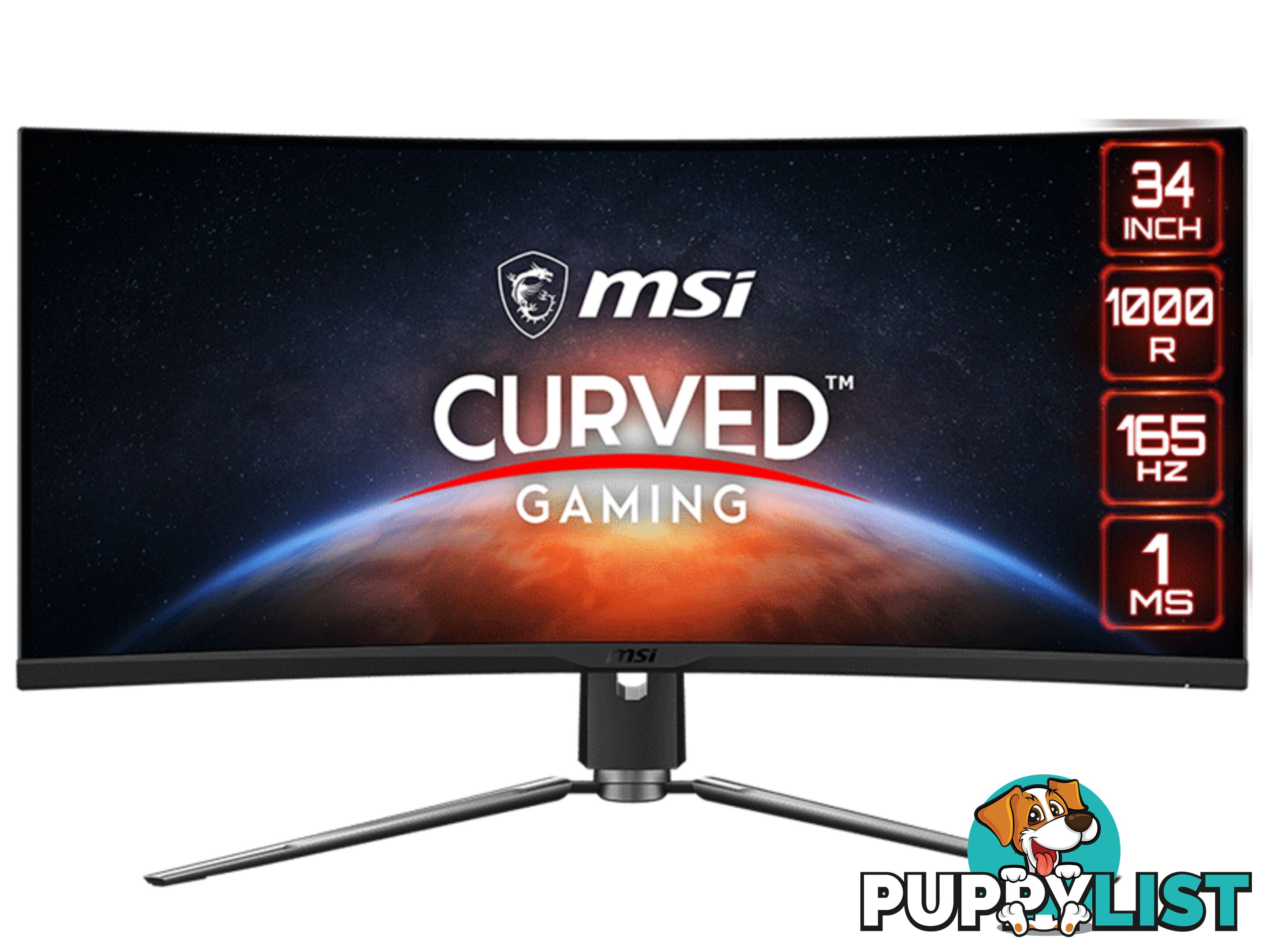 MSI MPG ARTYMIS 343CQR 34" LCD CURVED PANEL Monitor Free Shipping In Australia