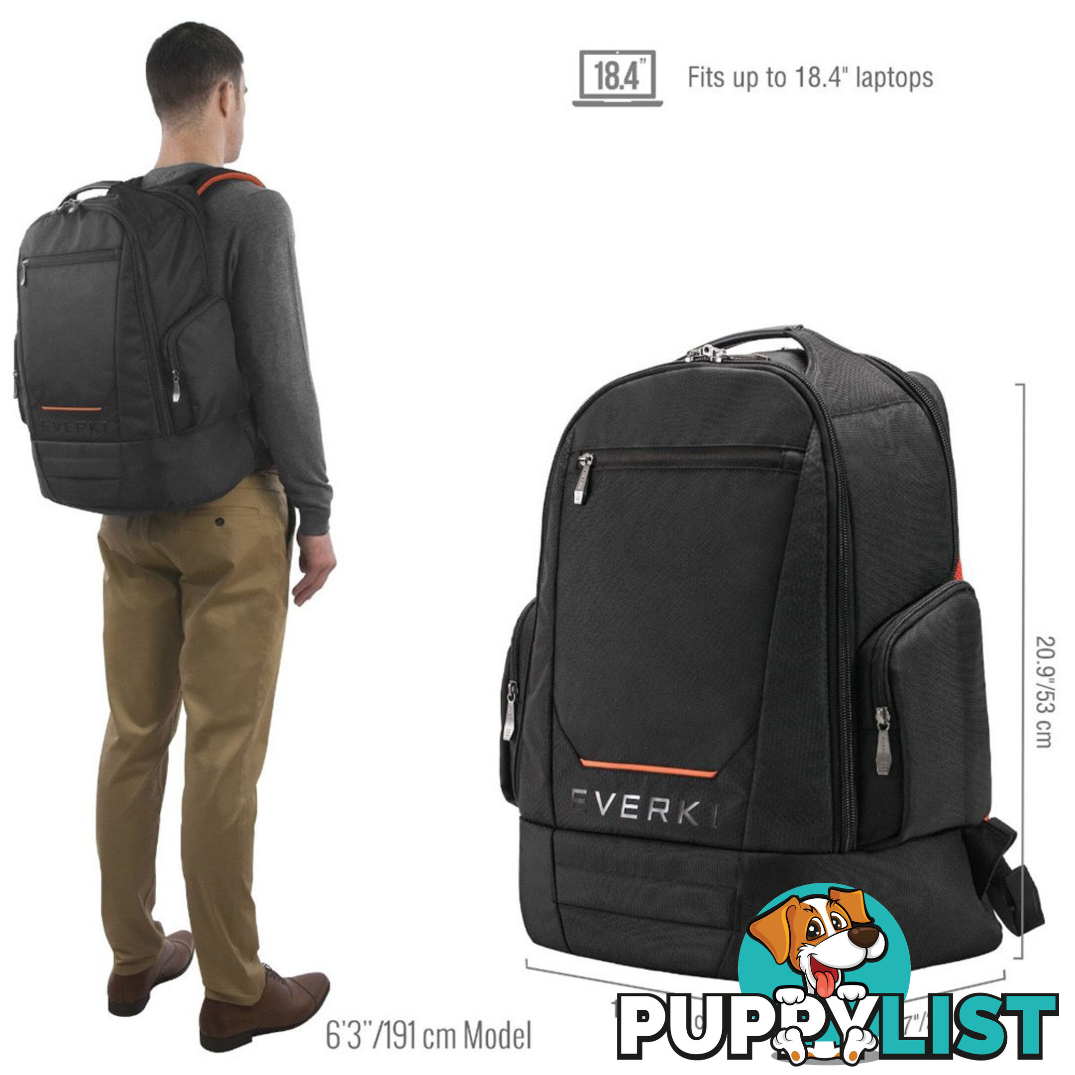 Everki ContemPRO 117 18.4" Laptop Backpack EKP117B