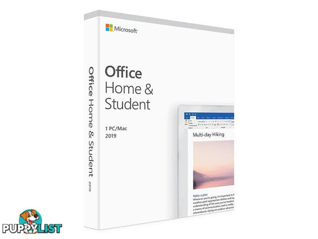 Microsoft Office Home and Student 2019 79G-05142 Medialess