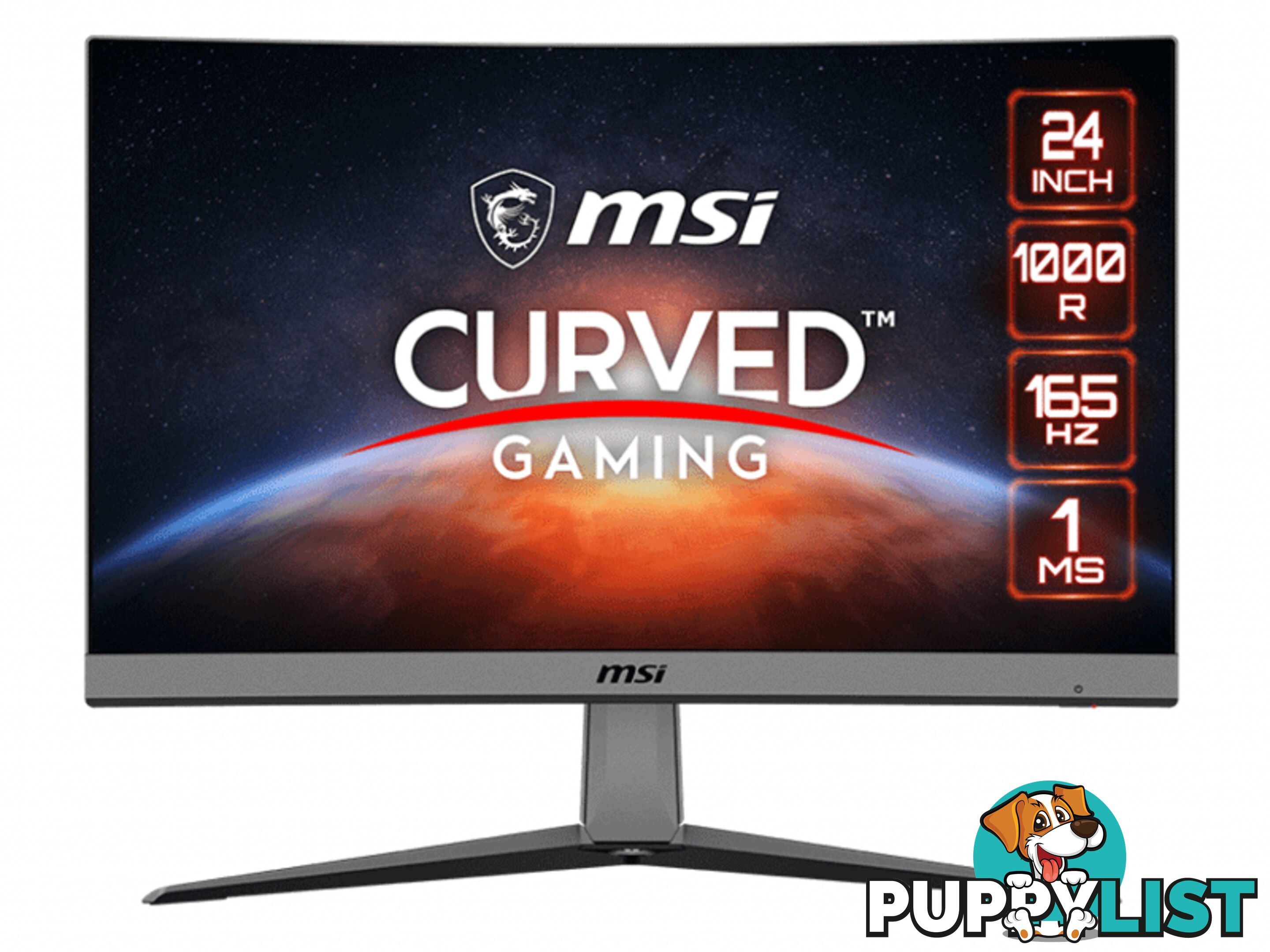 MSI MAG ARTYMIS 242C 24" CURVED FRAMELESS Monitor Free Shipping In Australia