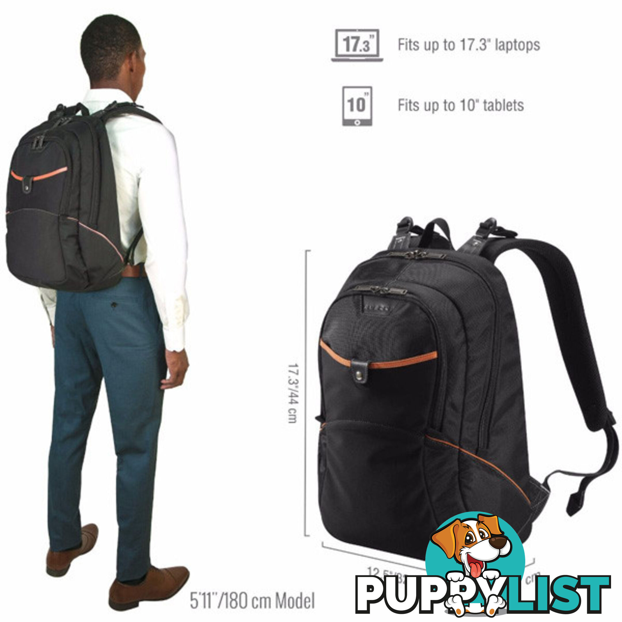 Everki Glide Laptop Backpack 17.3" EKP129