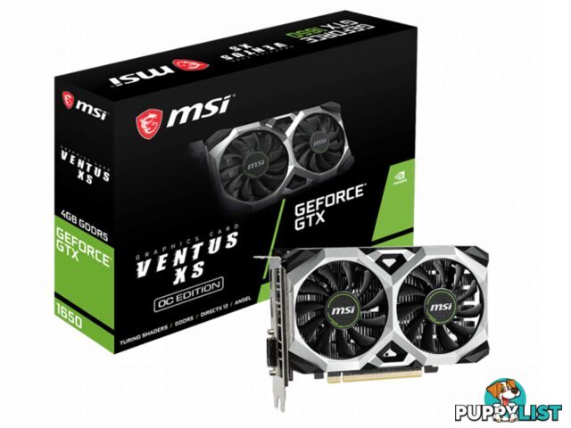 MSI GeForce GTX 1650 VENTUS XS 4G OC Graphic Card