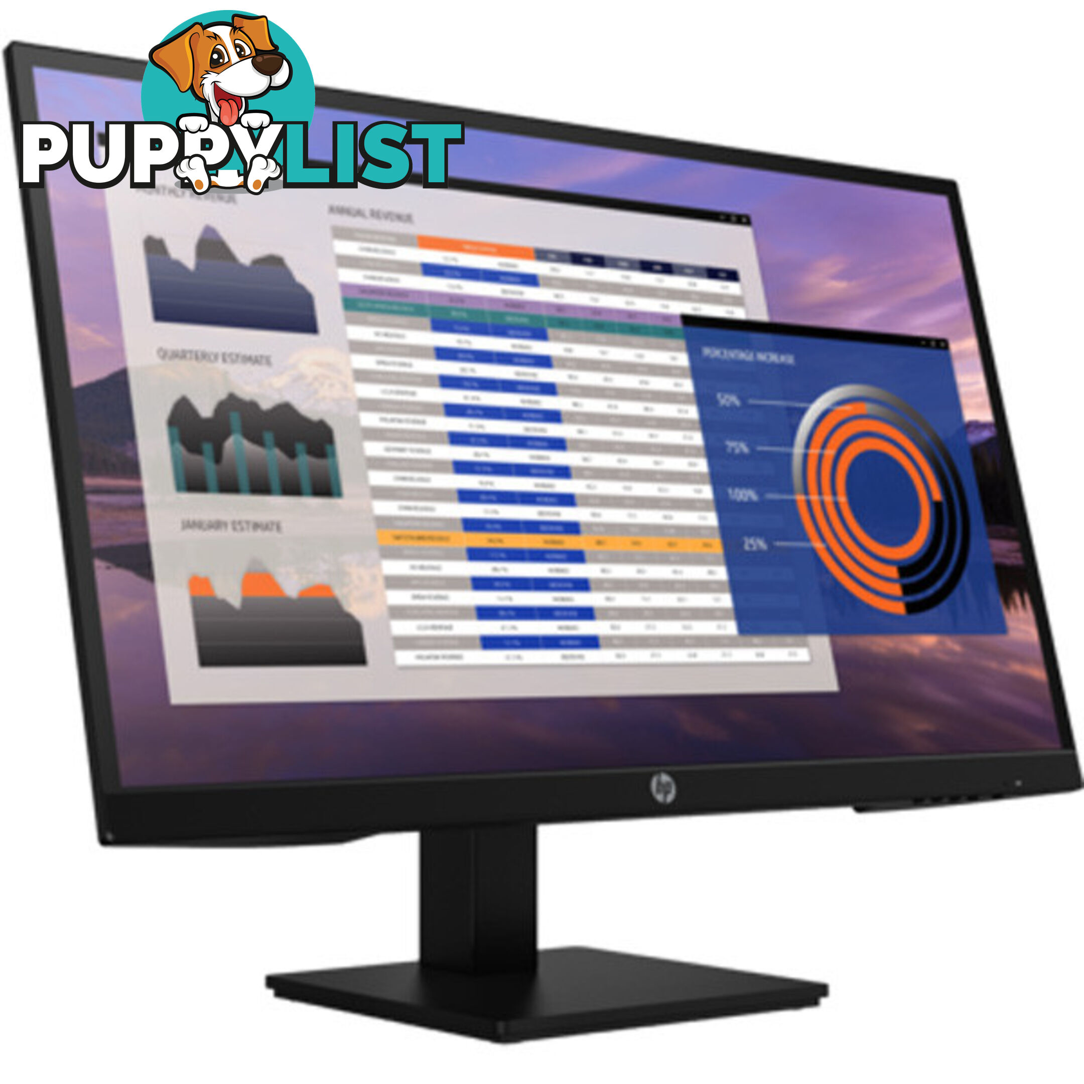 HP P27H (7VH95AA) G4 - 27" Height Adjust Monitor