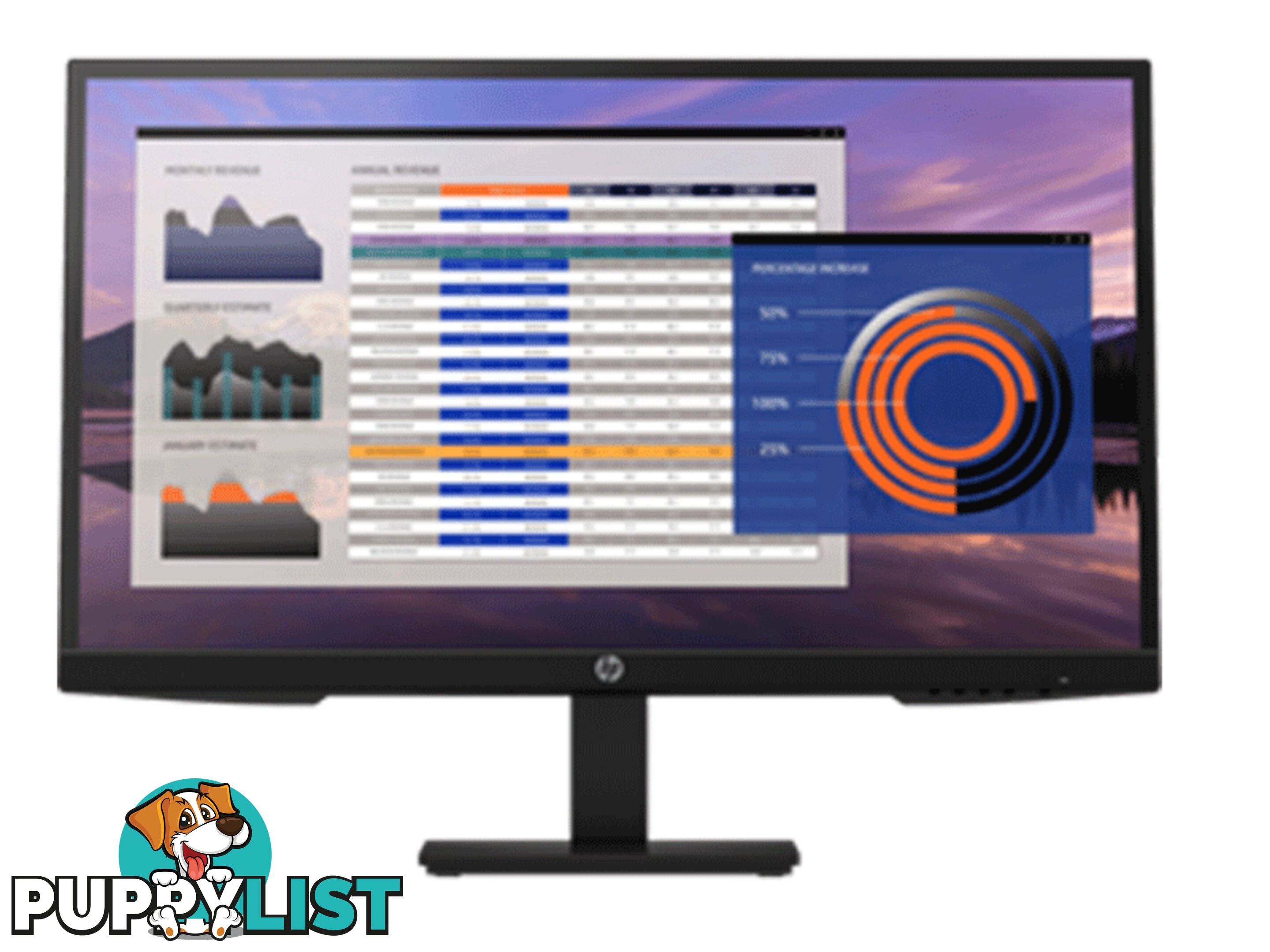 HP P27H (7VH95AA) G4 - 27" Height Adjust Monitor