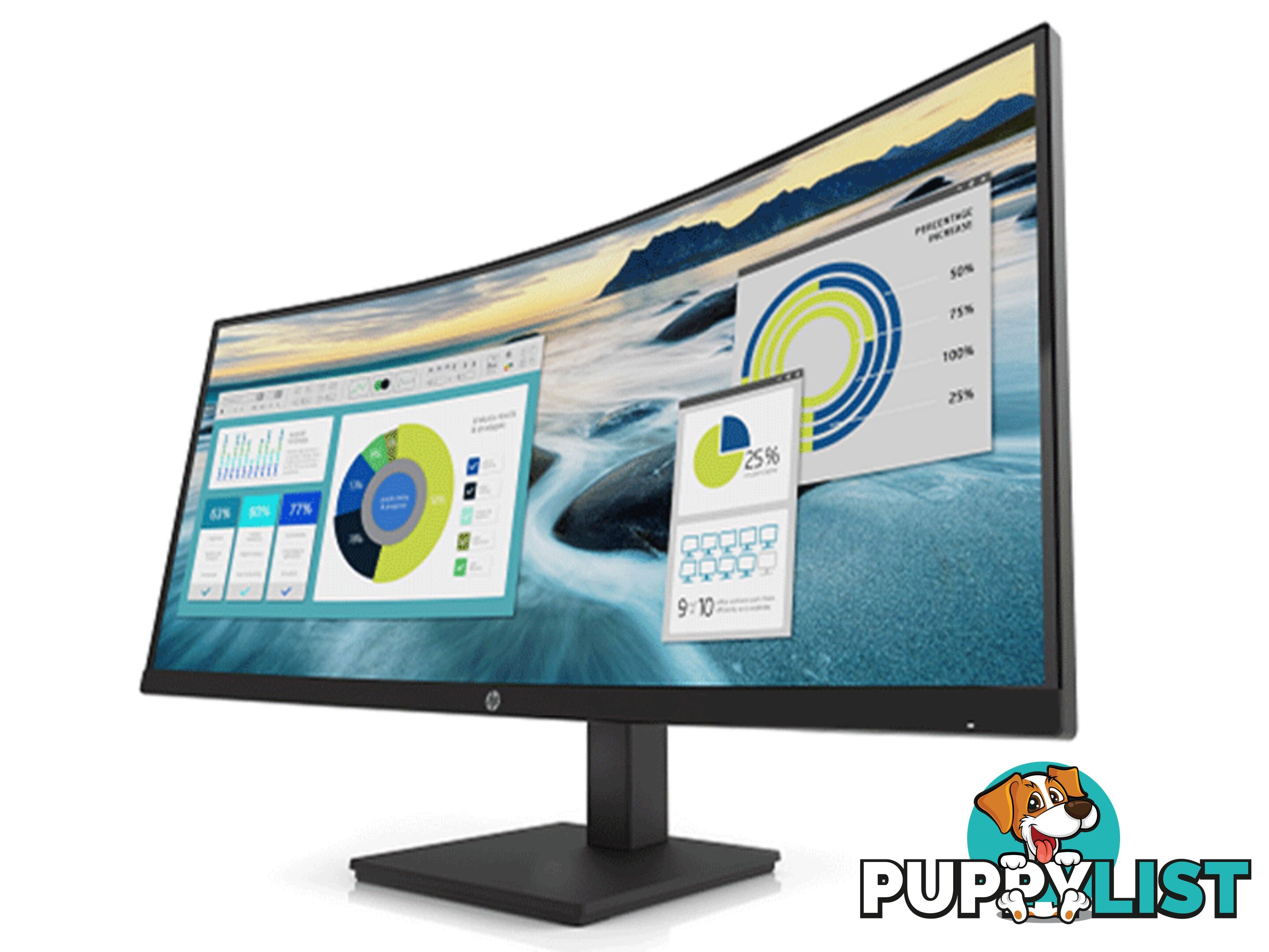 HP P34HC G4, 34" 21Y56AA WQHD CURVED MONITOR Free Shipping In Australia