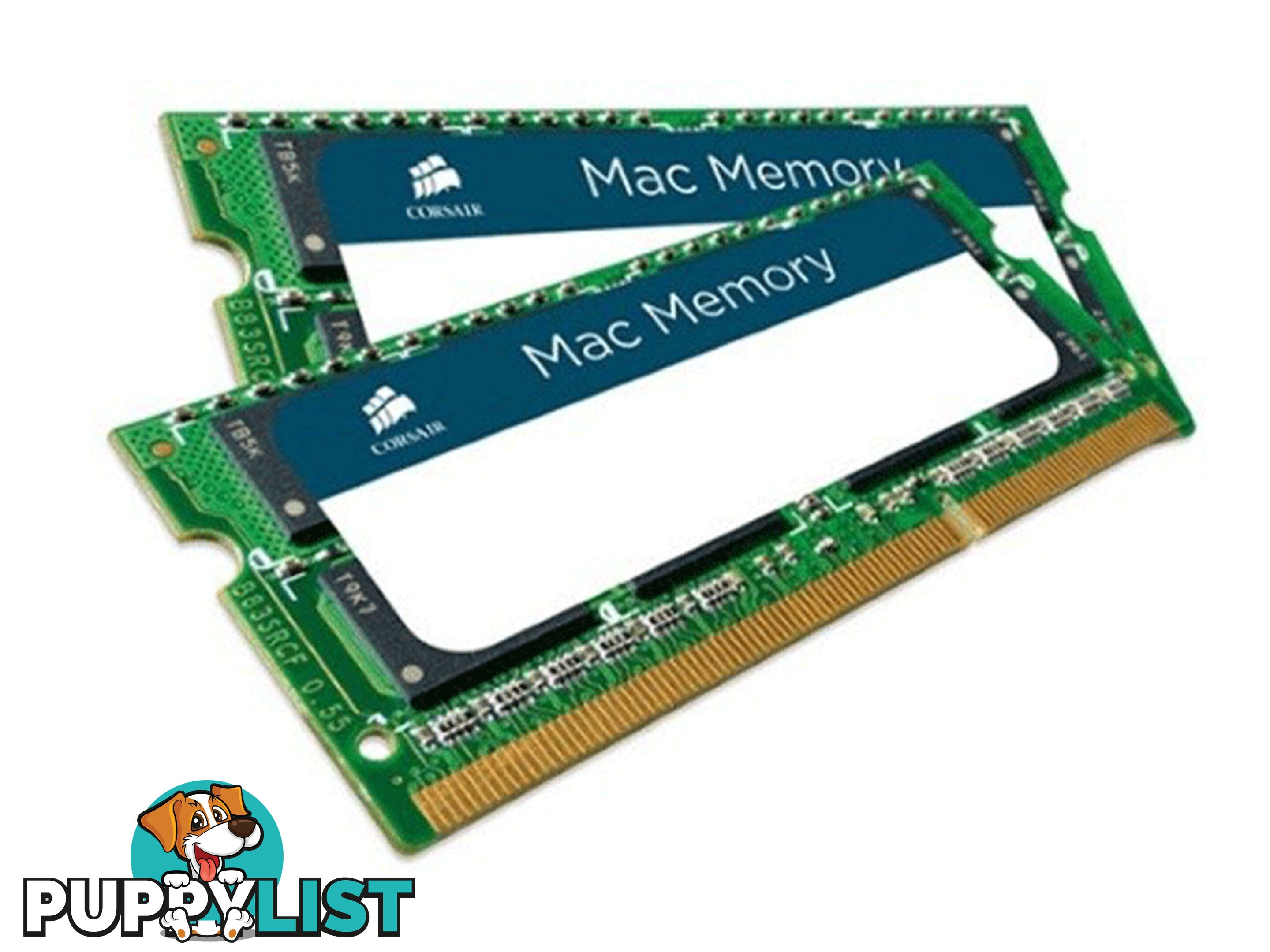 8GB (2x4GB) Corsair CMSA8GX3M2A1333C9 Apple Qualified SO-DIMM DRAM