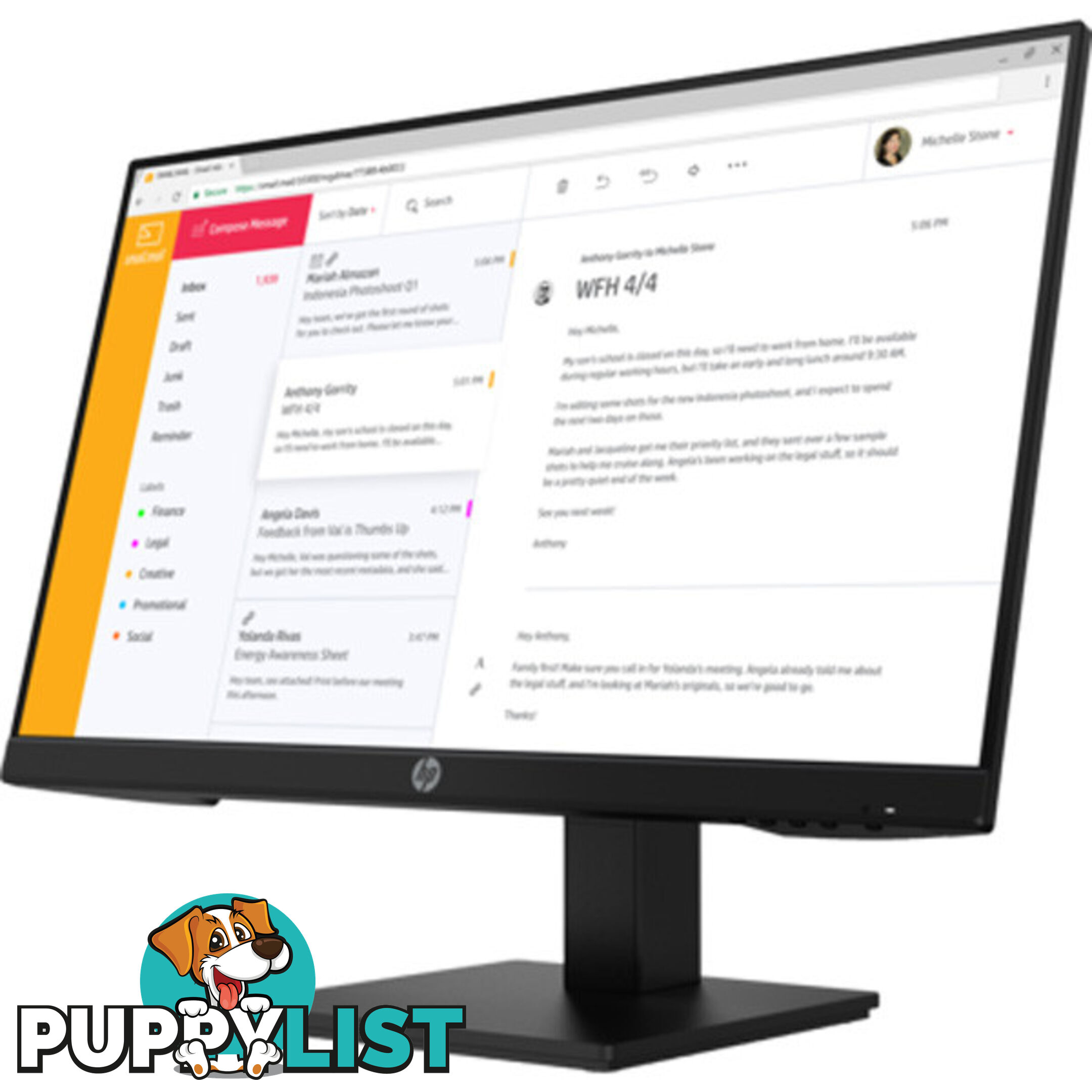 HP P24H (7VH44AA) G4 23.8" Height Adjust Monitor