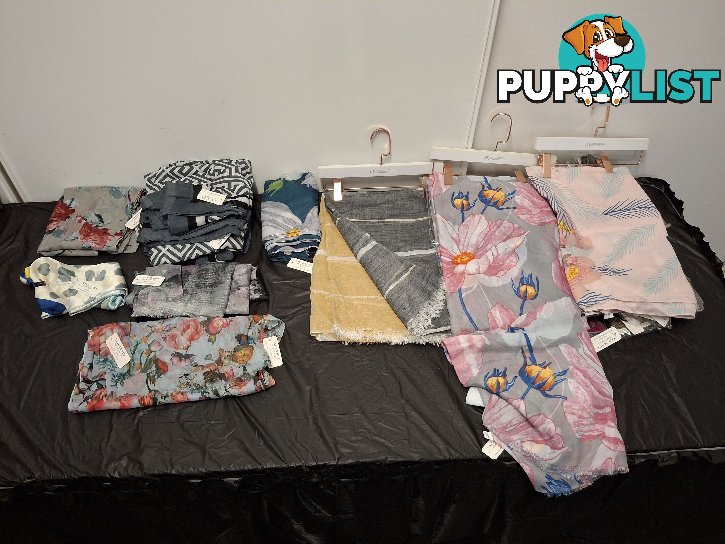 BNWT Clothes, Scarves, Belts, Pants, Tops, Dresses - Store closed down.  Bargain over 135 pieces. 