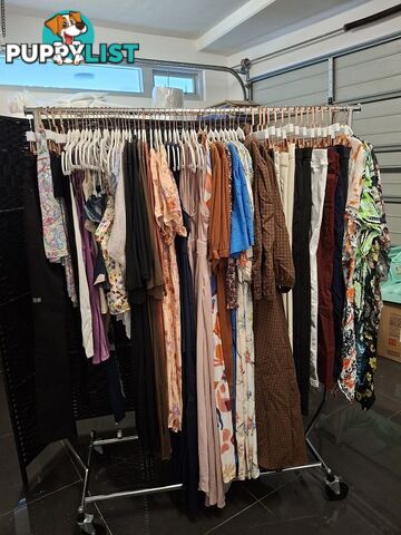 BNWT Clothes, Scarves, Belts, Pants, Tops, Dresses - Store closed down.  Bargain over 135 pieces. 