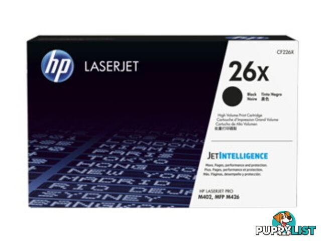 HP CF226X 26X Black LaserJet Toner Cartridge - HP - 889296154778 - CF226X