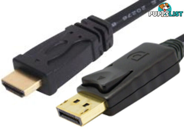 Comsol DP-HDMI-MM-01 1M DisplayPort Male to HDMI Male Cable - Comsol - 9332902004697 - DP-HDMI-MM-01