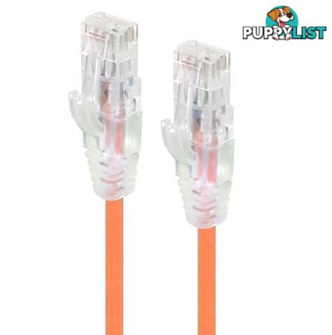 Alogic C6S-0.30ORN 0.30m Orange Ultra Slim Cat6 Network Cable UTP 28AWG - Alogic - 9350784011459 - C6S-0.30ORN