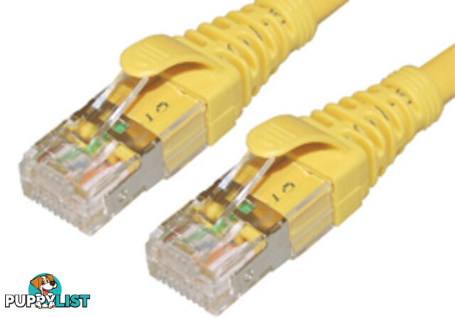 Comsol STP-03-C6A-YEL 3M 10GbE Cat 6A S/FTP Shielded Patch Cable - Yellow - Comsol - STP-03-C6A-YEL