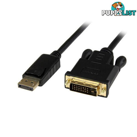 StarTech DP2DVIMM6BS 6 ft DisplayPort to DVI Converter Cable - StarTech - 065030854917 - DP2DVIMM6BS