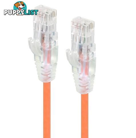 Alogic C6S-1.5ORN 1.5m Orange Ultra Slim Cat6 Network Cable UTP 28AWG - Alogic - 9350784011480 - C6S-1.5ORN