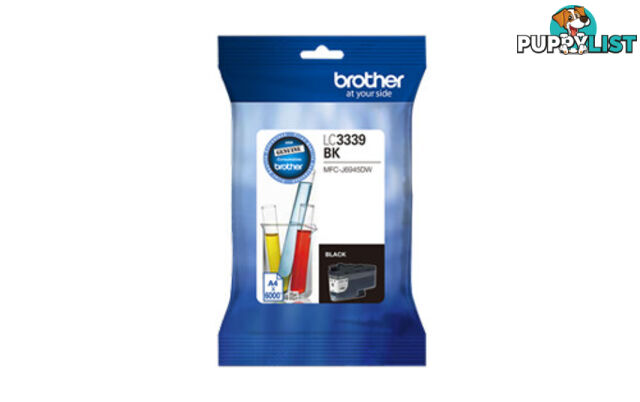 Brother LC-3339XLBK BLACK INK CARTRIDGE TO SUIT MFC-J5945DW - UP TO 6000 PAGES - Brother - 4977766793865 - LC-3339XLBK