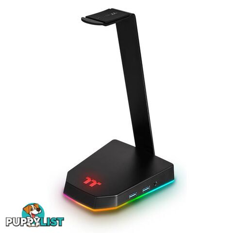 Thermaltake GEA-TTP-THSBLK-06 E1 RGB Gaming Headset Stand with 2 x USB3.0 Hub & Audio Port - Thermaltake - 841163070741 - GEA-TTP-THSBLK-06