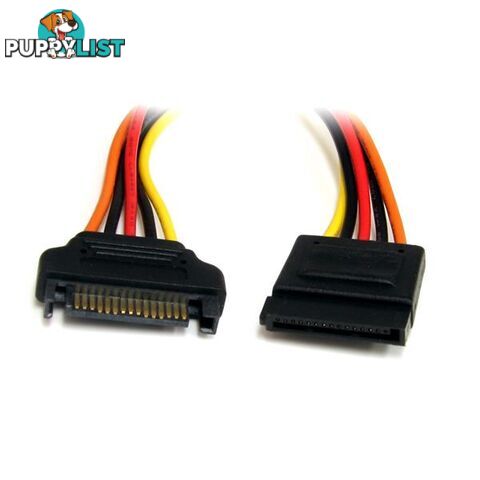 StarTech SATAPOWEXT12 12in 15 pin SATA Power Extension Cable - StarTech - 065030848367 - SATAPOWEXT12