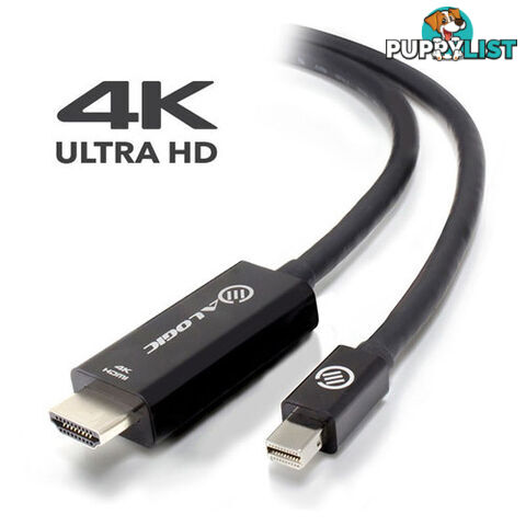 ALOGIC MDP-HD4K-02-ACTV ACTIVE 2m Mini DisplayPort to HDMI Cable Male to Male - Alogic - 9350784002389 - MDP-HD4K-02-ACTV