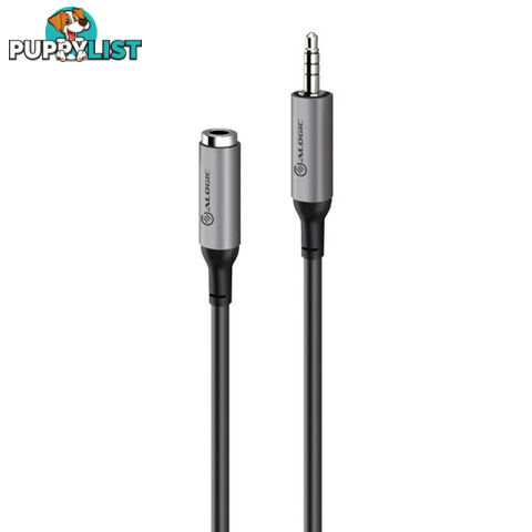 Alogic AE2RBK 2m Ultra 3.5mm (Male) to 3.5mm (Female) Audio Extension Cable - Alogic - 9350784016355 - AE2RBK