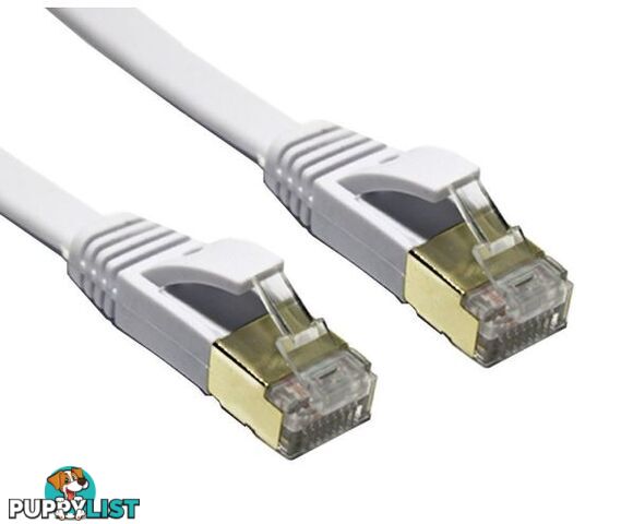 Edimax EA3-020SFW 2m White Shielded CAT7 FLAT Network Cable - Edimax - 4717964702265 - EA3-020SFW