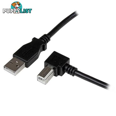 Startech USBAB2MR 2m USB 2.0 A to Right Angle B Cable M/M - StarTech - 065030851657 - USBAB2MR