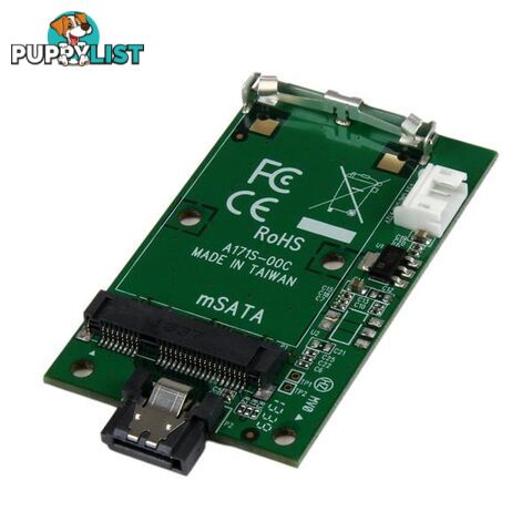 StarTech SAT32MSATM SATA to mSATA Adapter Converter Card - StarTech - 065030854795 - SAT32MSATM