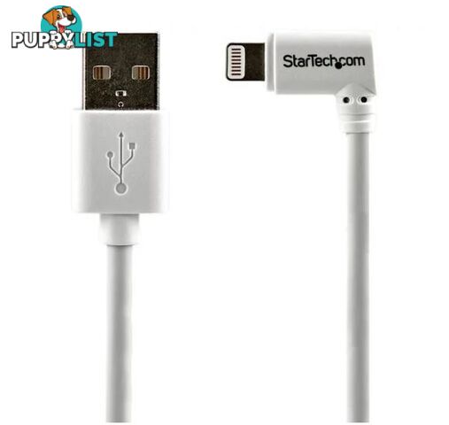 StarTech USBLT2MWR 6ft White Angled Lightning to USB Cable - StarTech - 065030852197 - USBLT2MWR